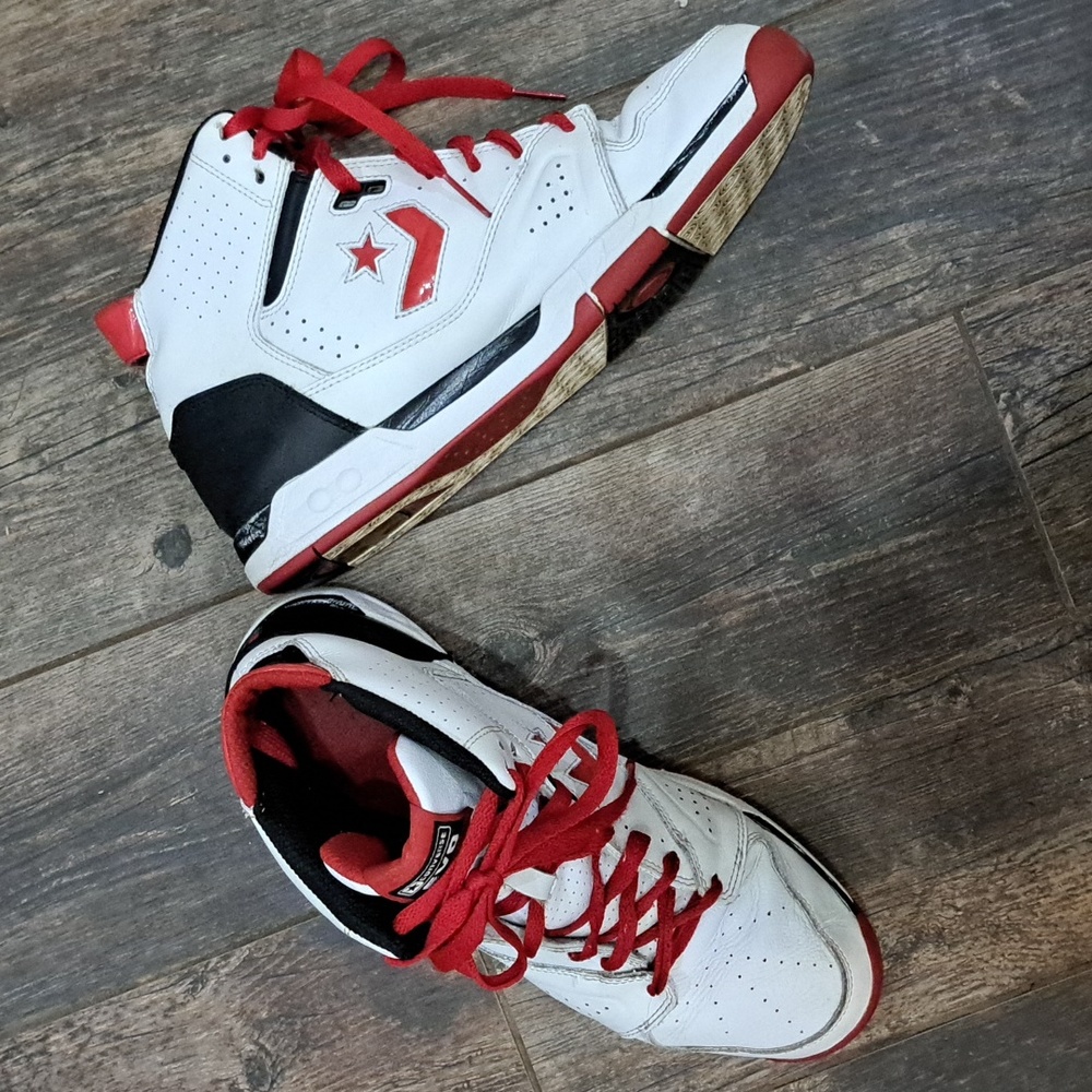 CONVERSE EVO red&white, men's high top basketball shoes size 13